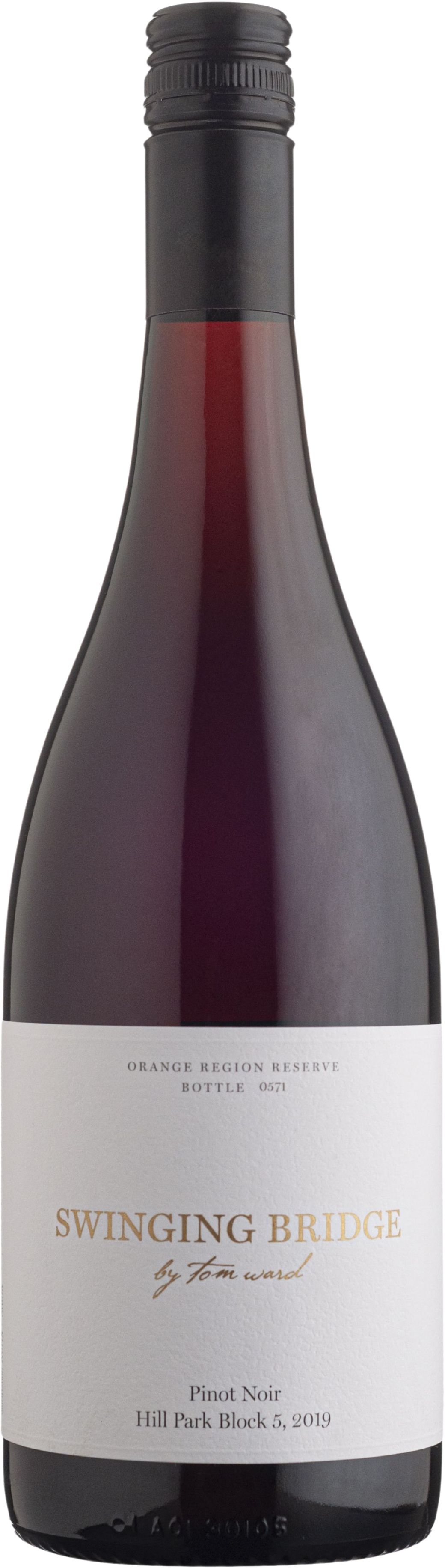 Swinging Bridge by Tom Ward Hill Park Pinot Noir 2023 Orange